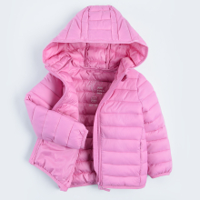                             Prošívaná bunda s kapucí- růžová                        