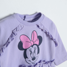                             Šaty s dlouhým rukávem Minnie- fialové                        