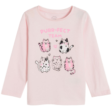                             Pyžamo s kočkami- růžové                        