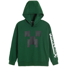                             Mikina s kapucí Minecraft- zelená                        