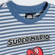                             Pruhované tričko s krátkým rukávem Mario- modré                        