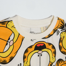                             Bavlněné tričko s krátkým rukávem Garfield- bílé                        