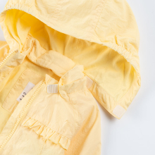                             Dívčí bunda s kapucí- žlutá                        