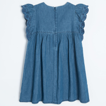                             Džínové šaty s krátkým rukávem- modré                        
