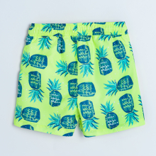                             Plavecké šortky s ananasy UV 50- neonově žluté                        