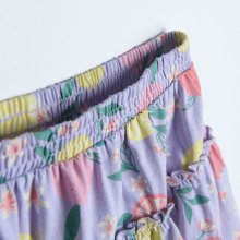                             Vzorovaná bavlněná sukně- fialová                        