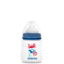                             Dětská lahvička s dudlíkem 150 ml modrá 0+                        