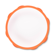                             Talíř silikonový s protiskluzovou podložkou oranžo                        