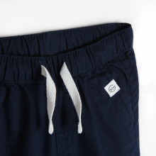                             Kalhoty s elastickým pasem- tmavě modré                        
