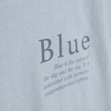                             Tričko s krátkým rukávem a nápisem- modré                        