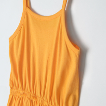                             Maxi šaty na ramínka- oranžové                        