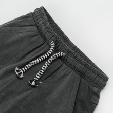                             Šortky s elastickým pasem- tmavě šedé                        