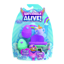 Hatchimals hrací set s krmicí židlí pro zvířátka