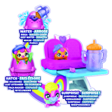 Hatchimals hrací set s krmicí židlí pro zvířátka