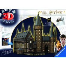                             Puzzle 3D Harry Potter: Bradavický hrad - Velká síň (Noční e                        