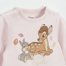                             Novorozenecký overal Bambi- růžový                        