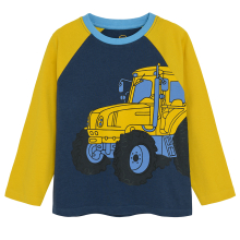                             Pyžamo s potiskem traktorů- více barev                        