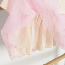                             Teplákové šaty s tylovou sukní- růžové                        