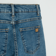                             Zateplené džíny volný střih- modré                        