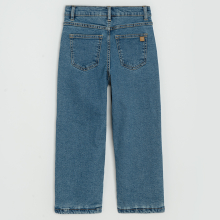                             Zateplené džíny volný střih- modré                        