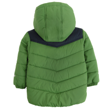                             Zateplená prošívaná bunda s kapucí- zelená                        