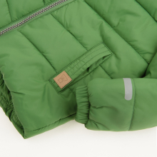                             Zateplená prošívaná bunda s kapucí- zelená                        