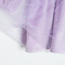                             Sametové šaty s tylovou sukní- fialové                        