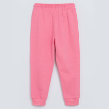                             Sportovní kalhoty s aplikací na kolenou- růžové                        
