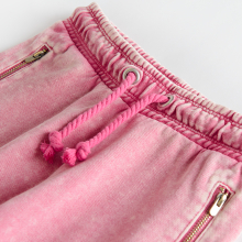                             Sportovní kalhoty se sepraným efektem- růžové                        