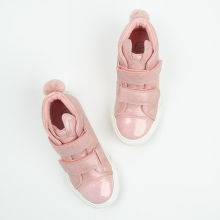                             Kotníková obuv na suchý zip- růžová                        