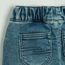                             Zateplené džíny s elastickým pasem- modré                        