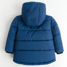                             Zimní bunda s kapucí- modrá                        