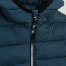                             Přechodová bunda s kapucí- tmavě modrá                        
