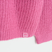                             Pletený svetr- růžový                        