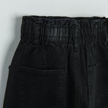                             Dívčí džíny s vyšisovaným efektem- černé                        