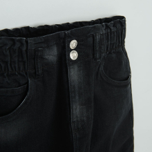                             Dívčí džíny s vyšisovaným efektem- černé                        