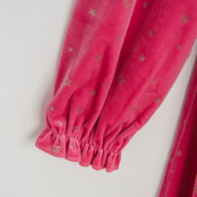                             Semišové šaty s dlouhým rukávem- růžové                        