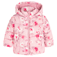                             Prošívaná zimní bunda s kapucí- růžová                        