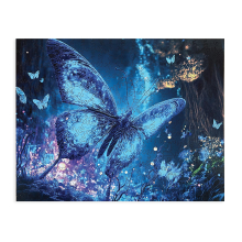                             Wooden puzzle Fluorescent Butterfly A3                        