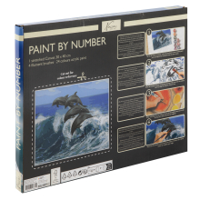                             Malování podle čísel na plátno Delfín 30x40 cm                         