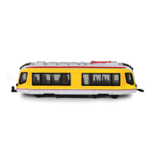                             Kovová tramvaj žlutá 20 cm                        