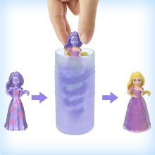                             Disney Princezny Color Reveal Královská malá panenka s květinami                        