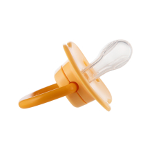                             Set symetrických silikonových dudlíků BabiesBoo 0-6m 2ks oranžový                        