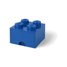                             LEGO úložný box 4 s šuplíkem - modrá                        