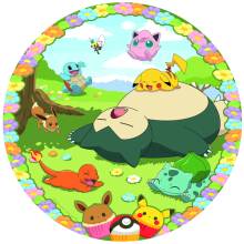                             Kruhové puzzle: Roztomilí Pokémoni 500 dílků                         