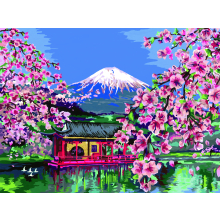                             Malování podle čísel CreArt Japonské třešňové květy                        