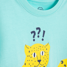                             Tričko s krátkým rukávem s gepardem -světle tyrkysové                        
