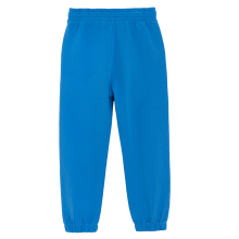                             Jednobarevné teplákové kalhoty -modré                        
