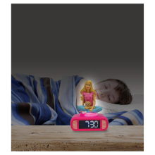                             Lexibook budík Barbie se svítící figurkou                        