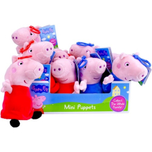                             Plyšové Prasátko Peppa s klipem 16 cm                        